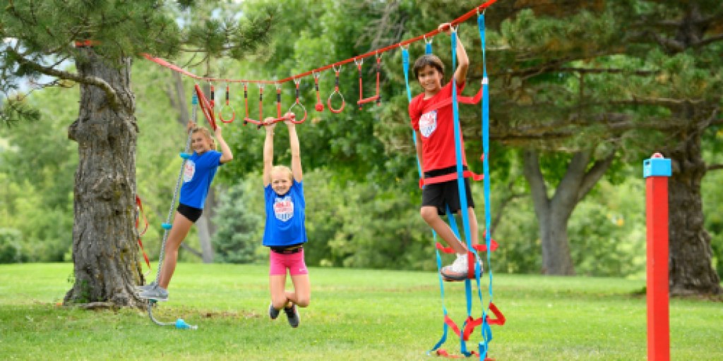 American Ninja Warrior Ninjaline Outdoor Toy Only $41.70 Shipped on Amazon | Includes 6 Fun Courses
