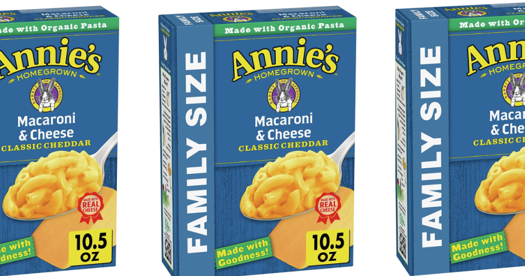 Annie's Mac & Cheese boxes