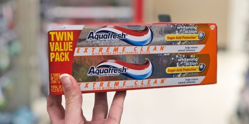 Aquafresh Whitening Toothpaste 2-Pack Only $3 Shipped on Amazon | Just $1.50 Per Tube