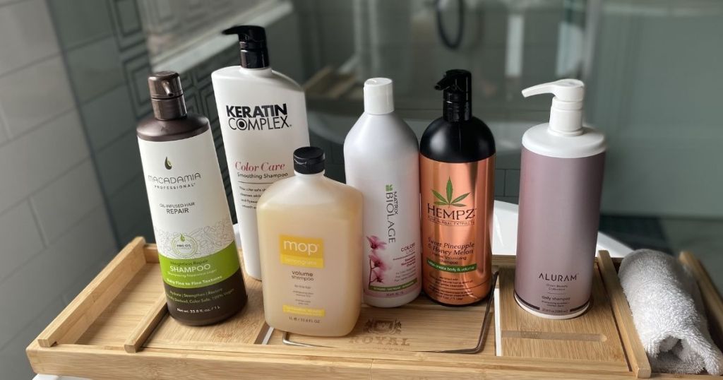 Beauty Brands Liters on a tray