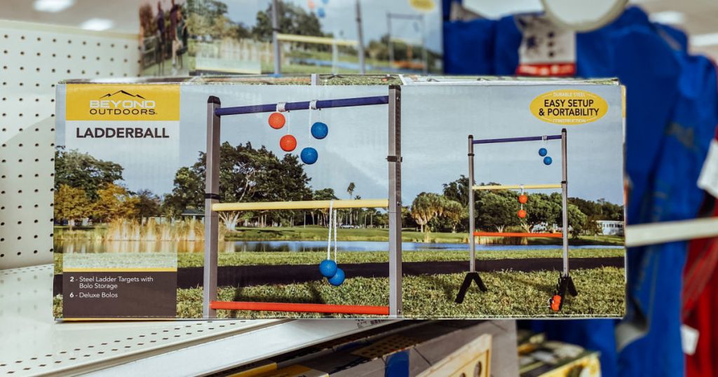 ladderball set on shelf 