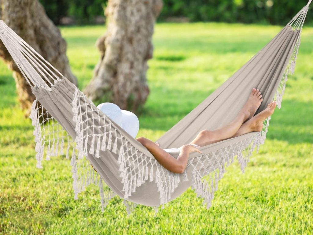 Bliss Fringed Hammock in a Bag Only 21.87 on (Regularly