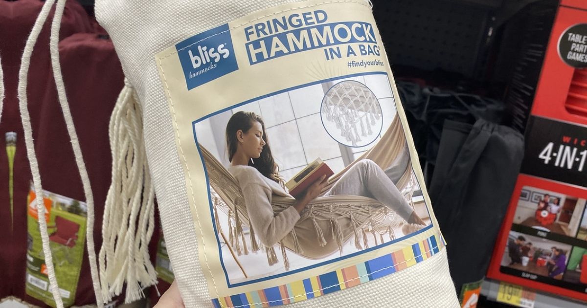 Bliss Fringed Hammock in a Bag Only 21.87 on (Regularly 35)