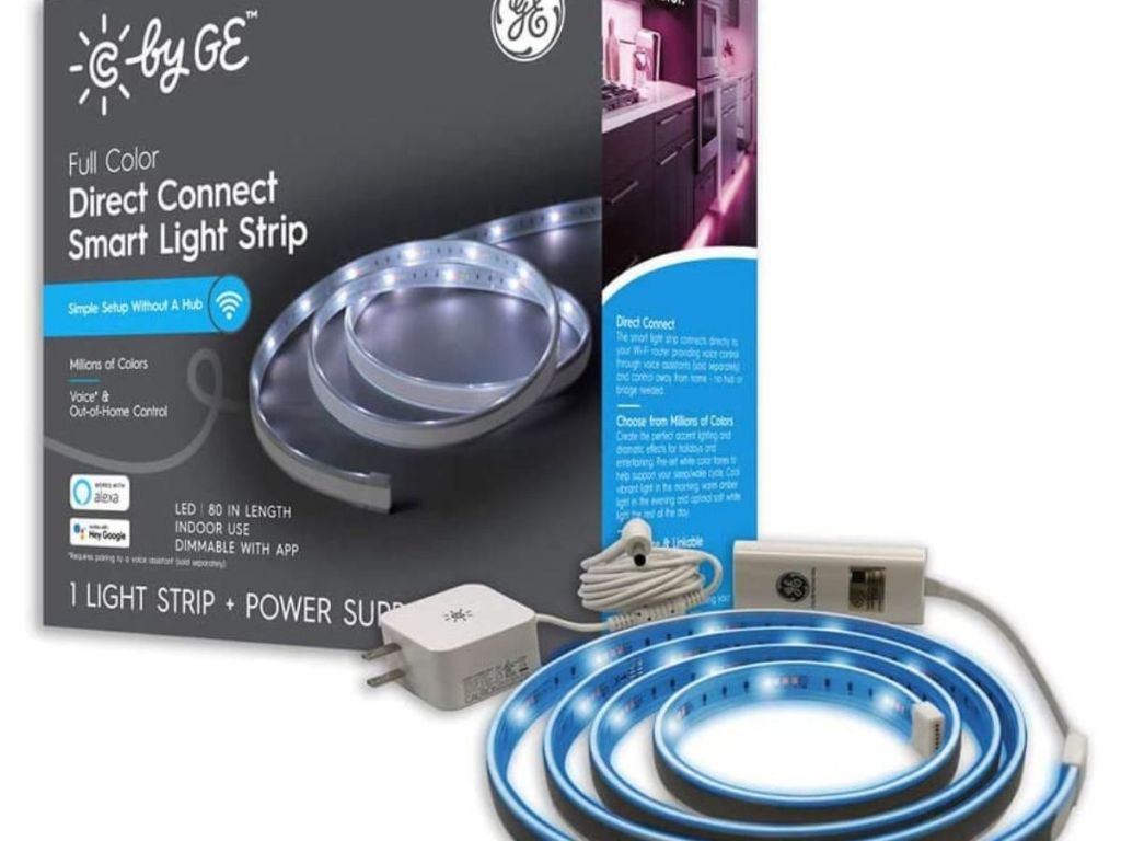 C by GE Full Color Direct Connect LED Strip Light outside of the box
