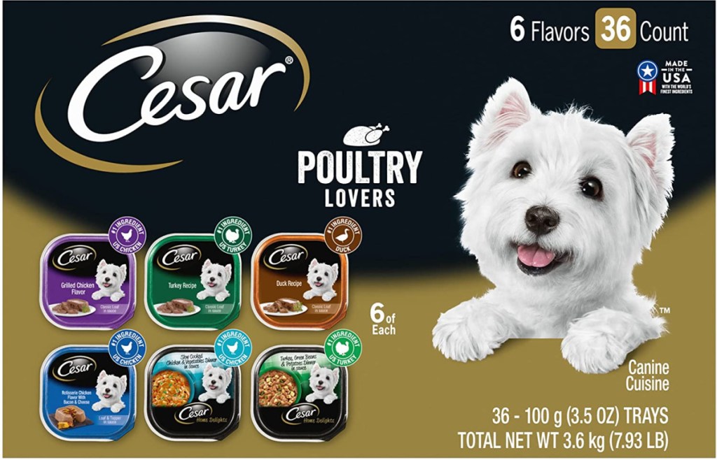 cesar dog food variety pack 
