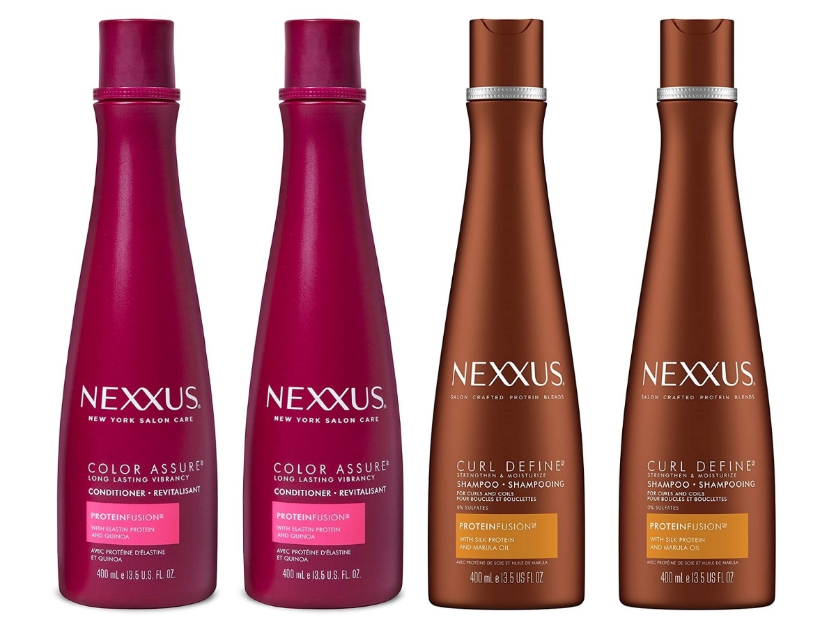 nexxus shampoo and conditioner bottles