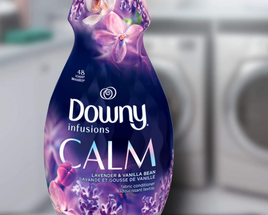 bottle of Downy Infusions Calm fabric softener