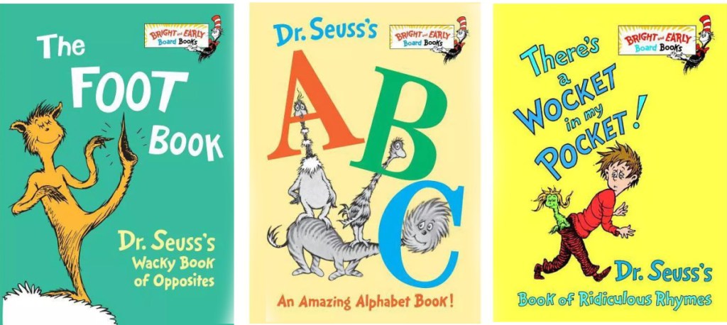 Three Dr Seuss Board Books