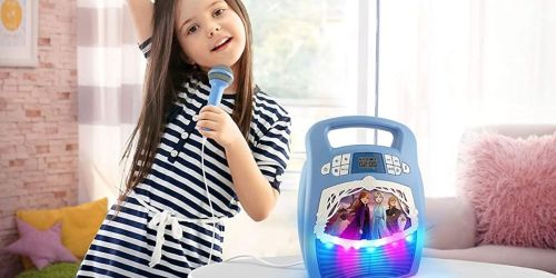 Disney Frozen 2 Bluetooth Karaoke Machine w/ Light Show Only $29.99 (Regularly $46) + Free Shipping for Prime Members