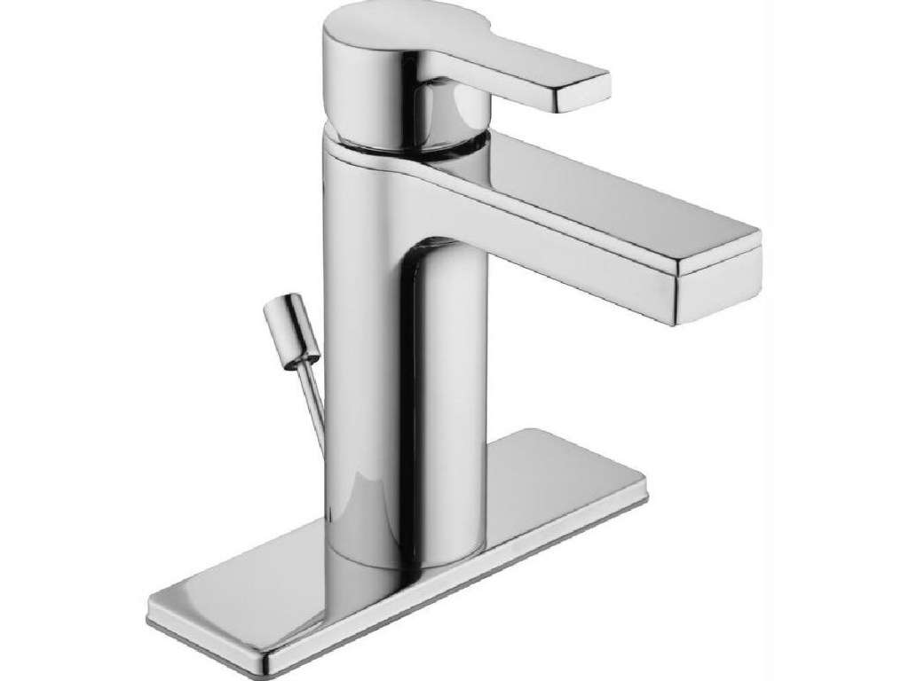 Glacier Bay Modern Contemporary Single Hole Single-Handle Low-Arc Bathroom Faucet in Chrome