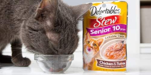 Hartz Delectables Cat Treats 12-Pack Only $6.84 Shipped on Amazon | Just 57¢ Per Pouch!