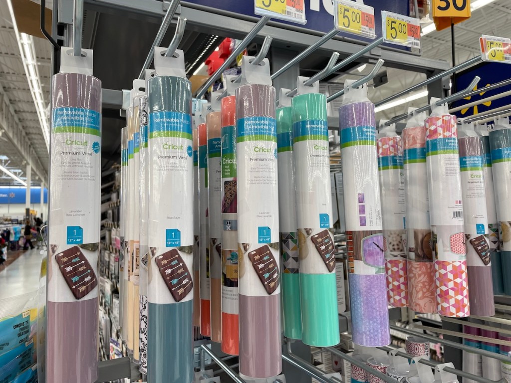 Cricut Brand Vinyl Rolls Only 5 at Walmart Lots of Colors & Fun Designs