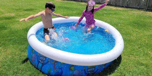 Puncture-Resistant Inflatable Pool Just $17.84 on Amazon | Fast & Easy Set Up