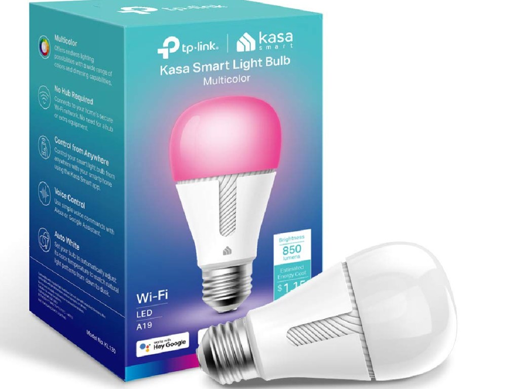 Kasa Smart Color-Changing LED Light Bulb Only $13.99 on Amazon