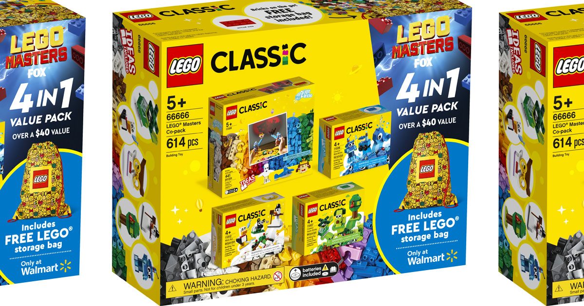LEGO Classic 614-Piece Set w/ Storage Bag Only $25 on Walmart.com (Regularly $45)