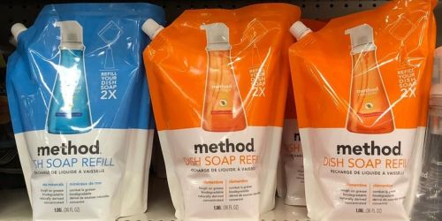 Method Liquid Dish Soap Refill 6-Pack Only $20.52 Shipped for Amazon Prime Members (Regularly $33) | Just $3.42 Each