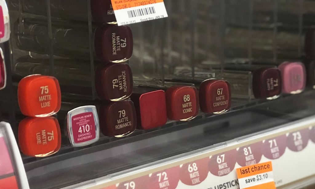 milani lipstick shades at store