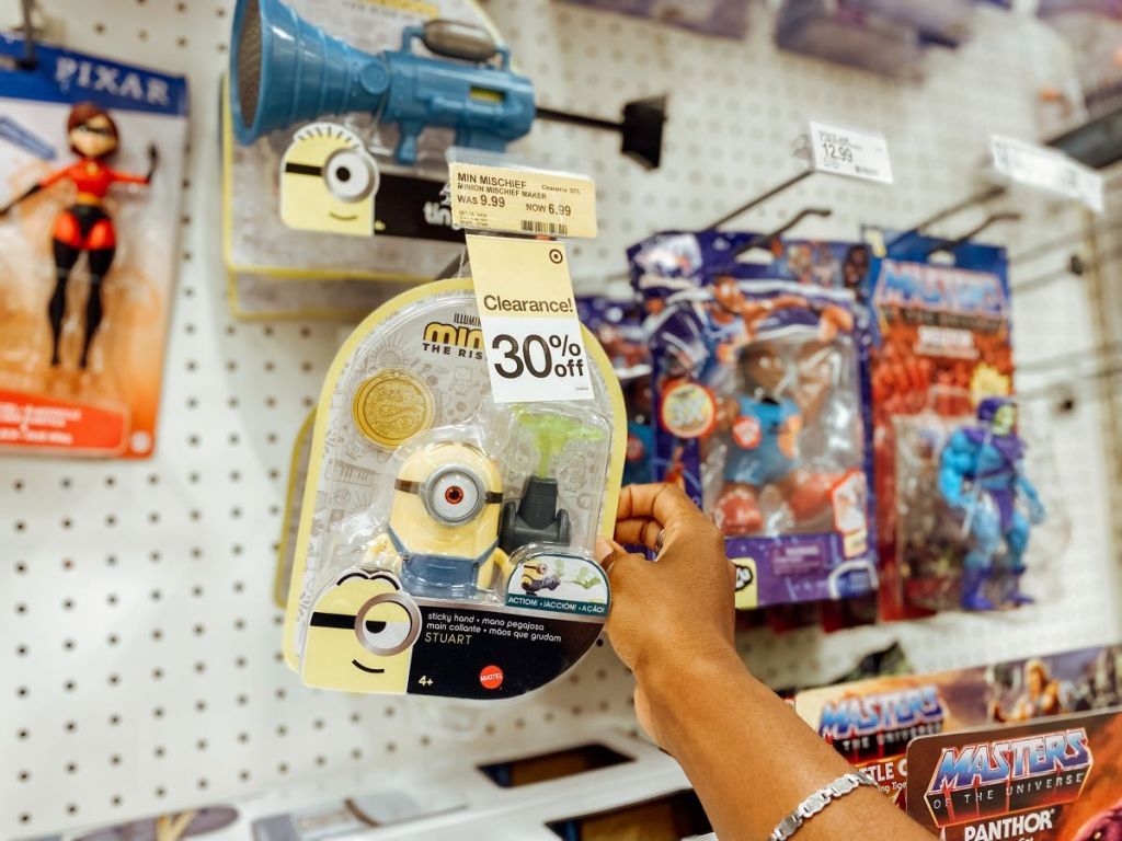 hand holding a Minion Mischief Maker Sticky Hand