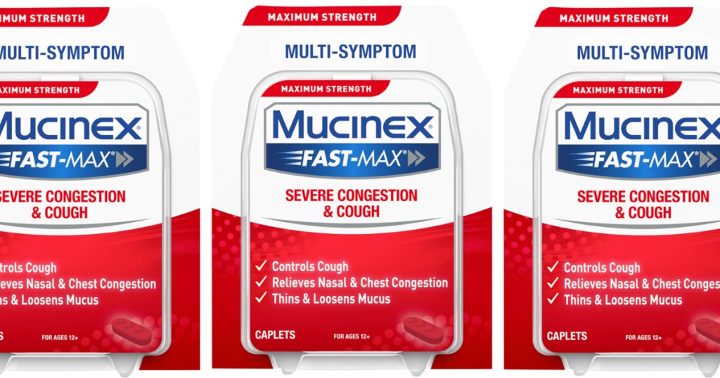 Mucinex Fast-Max Maximum Strength Severe Congestion & Cough 20-Count Caplets