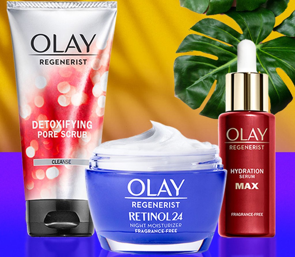 olay cleanser and moisturizers