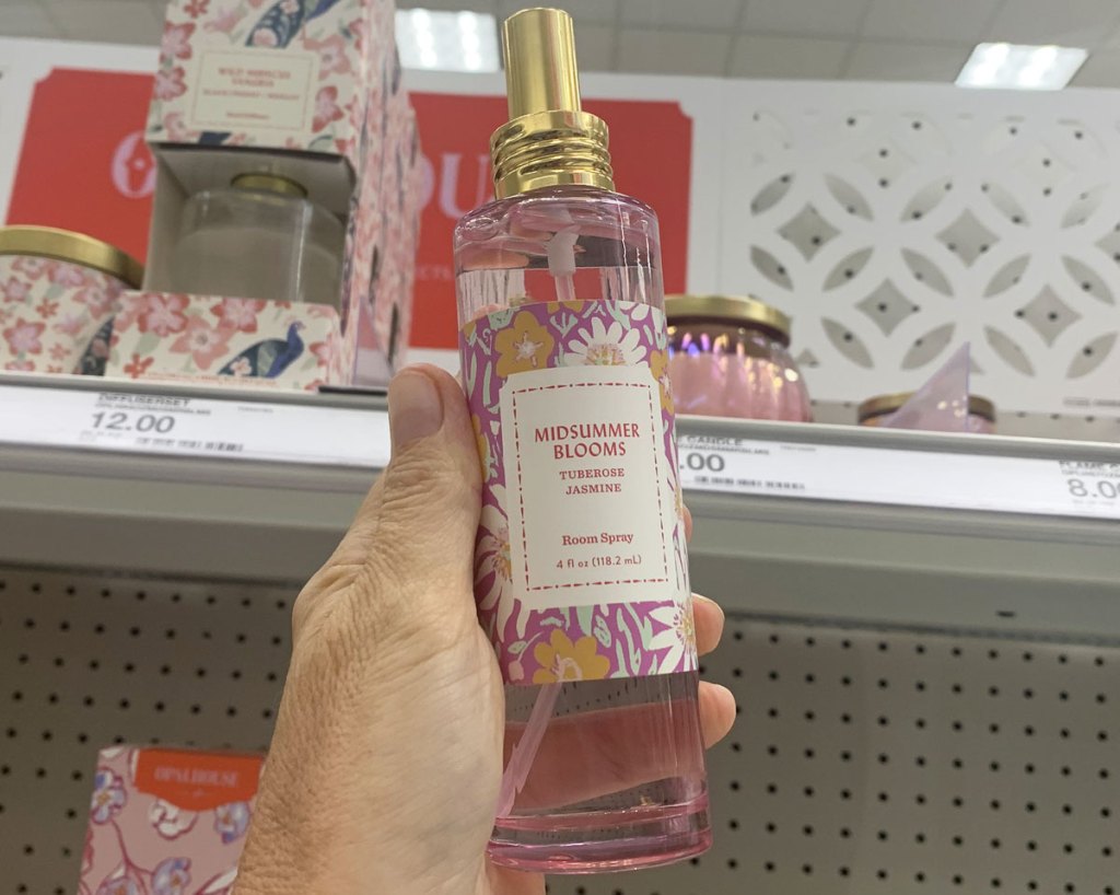 holding up room spray at target