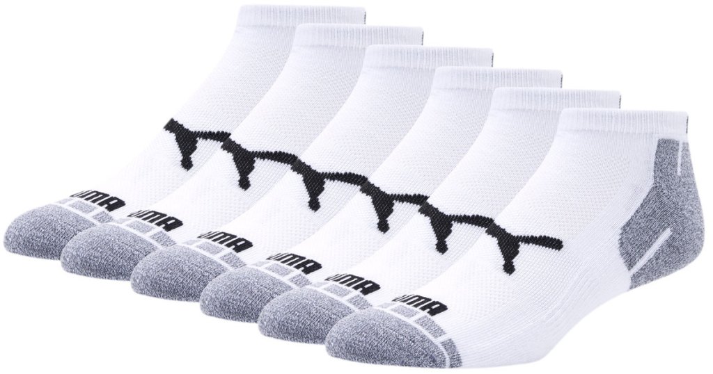 pairs of white puma socks