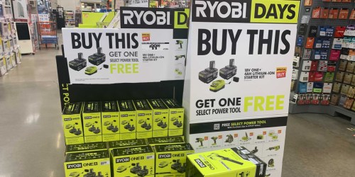2 Ryobi Batteries, Charger & Choice of Power Tool Just $99 Shipped on HomeDepot.com