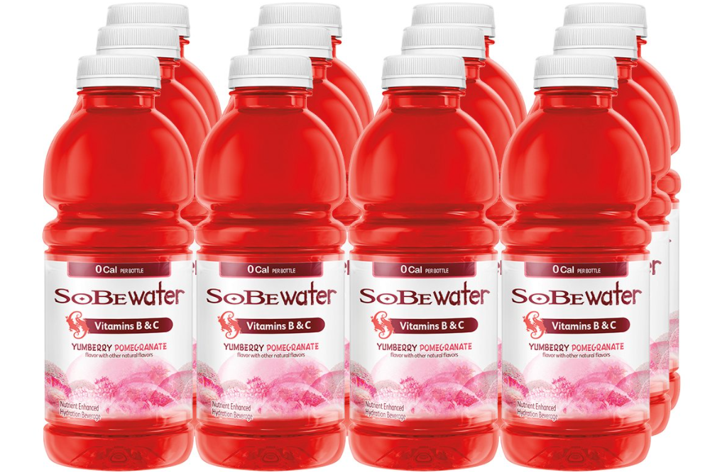 bottles of SoBe Water Yumberry