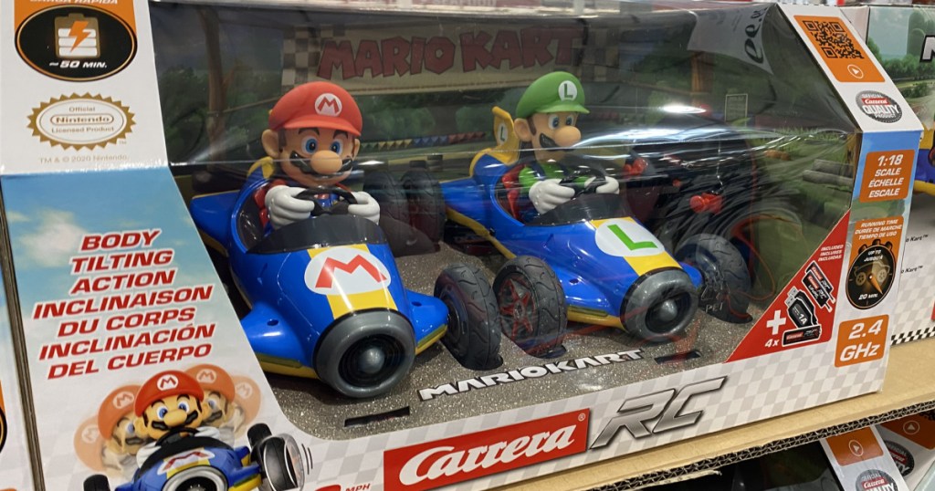 Super Nintendo Mario and Luigi RC Race Cars at costco