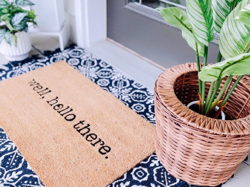 hello there coir welcome mat 