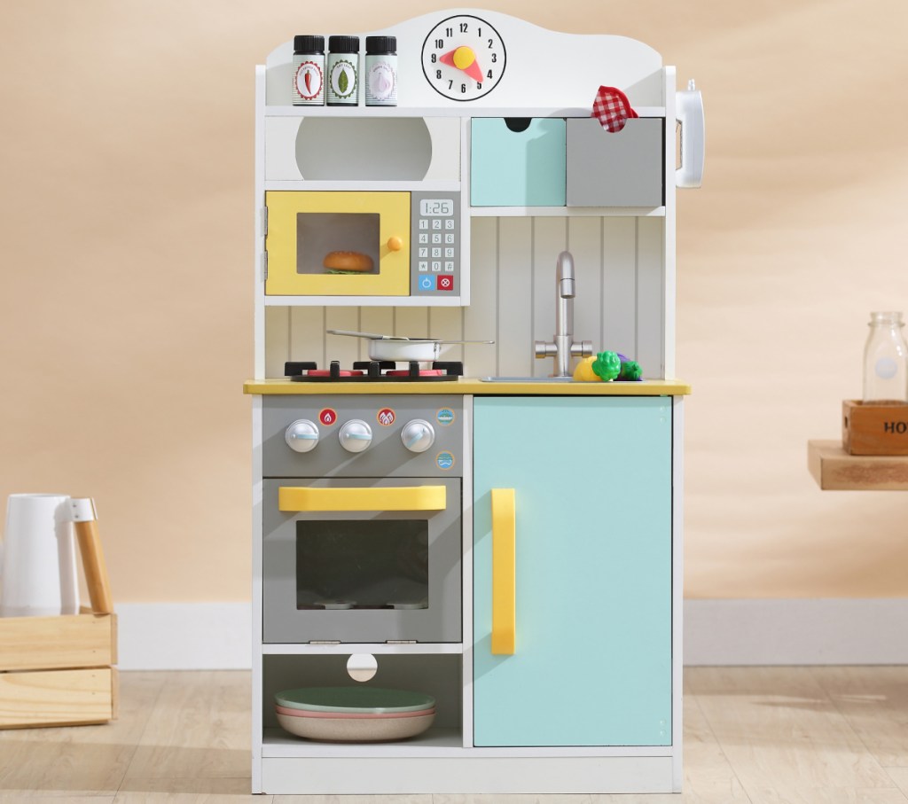 large play kitchen with accessories