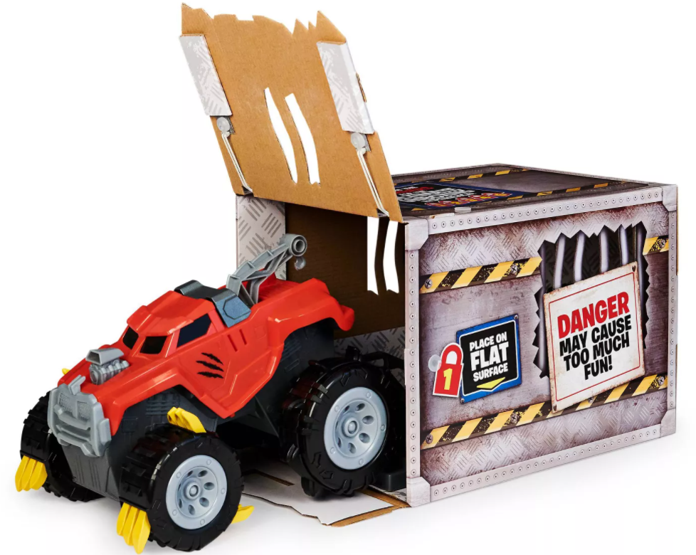toy truck in a box