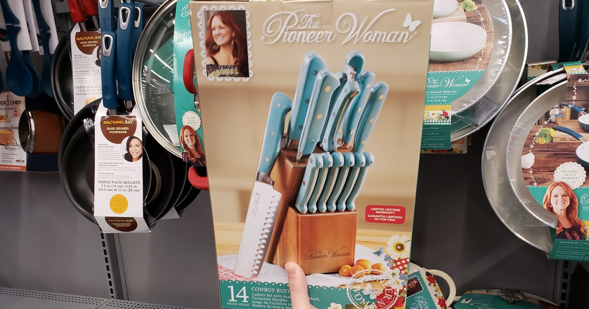 pioneer woman knife holder