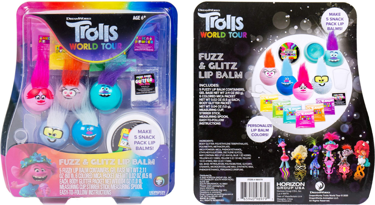 Trolls World Tour Diy Lip Balm 5 Piece Set Only 9 61 On Amazon Regularly 17 Hip2save