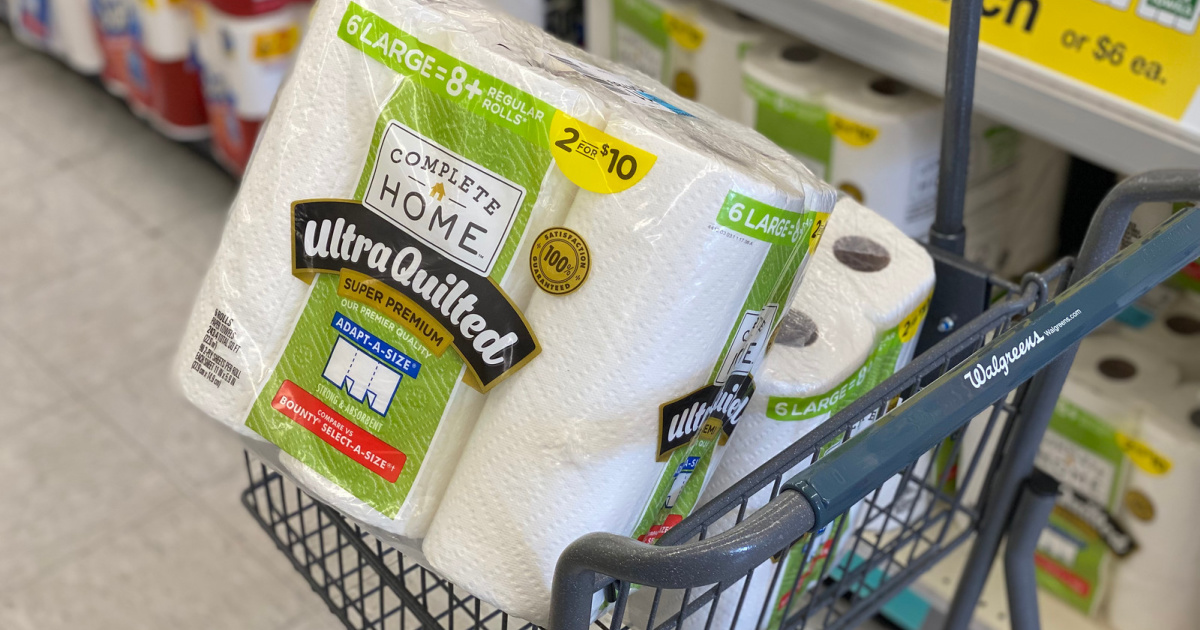 Complete Home Paper Towel 6Packs Only 4 Each on