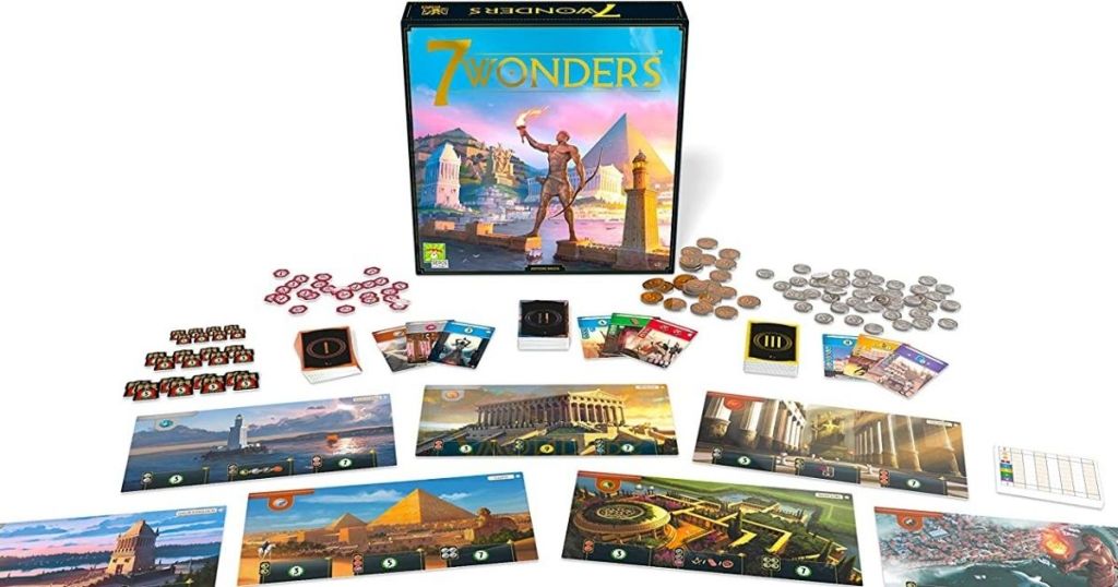7 Wonders Board Game displayed