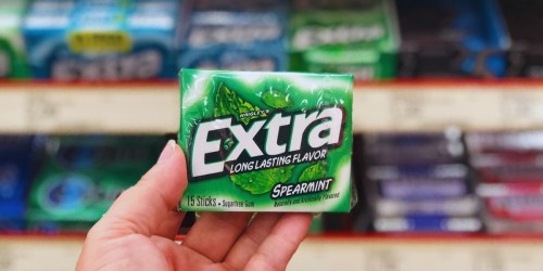 New $1/2 Extra Gum Printable Coupon = 2 FREE Packs at Walgreens After Cash Back