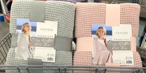 This Cozy Waffle Knit Throw is Just $24.98 for Sam’s Club Members | Comparable to $119 Barefoot Dreams Throw