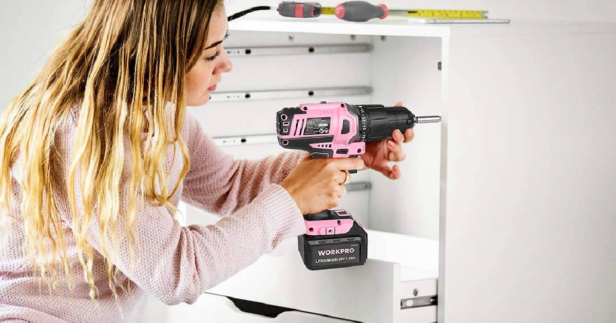 Cordless 20V Drill Driver Set Only $39 