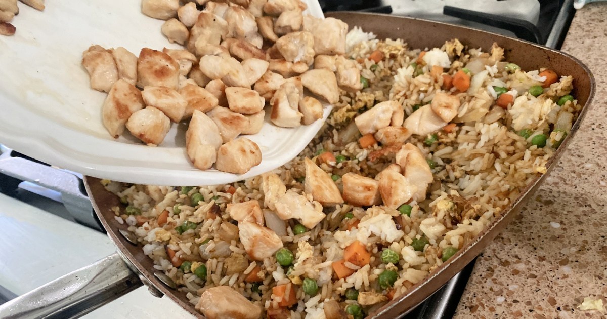 Easiest Chicken Fried Rice Recipe to Make at Home &amp; So Yum | Hip2save