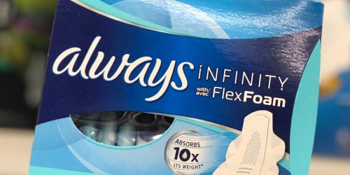 Always Infinity Overnight Pads 66-Count Just $13.73 Shipped on Amazon (Regularly $25)