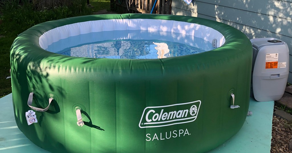coleman saluspa inflatable hot tub