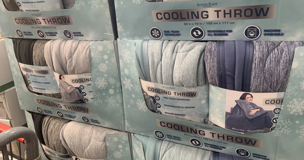 cooling throw blanket at costco in store