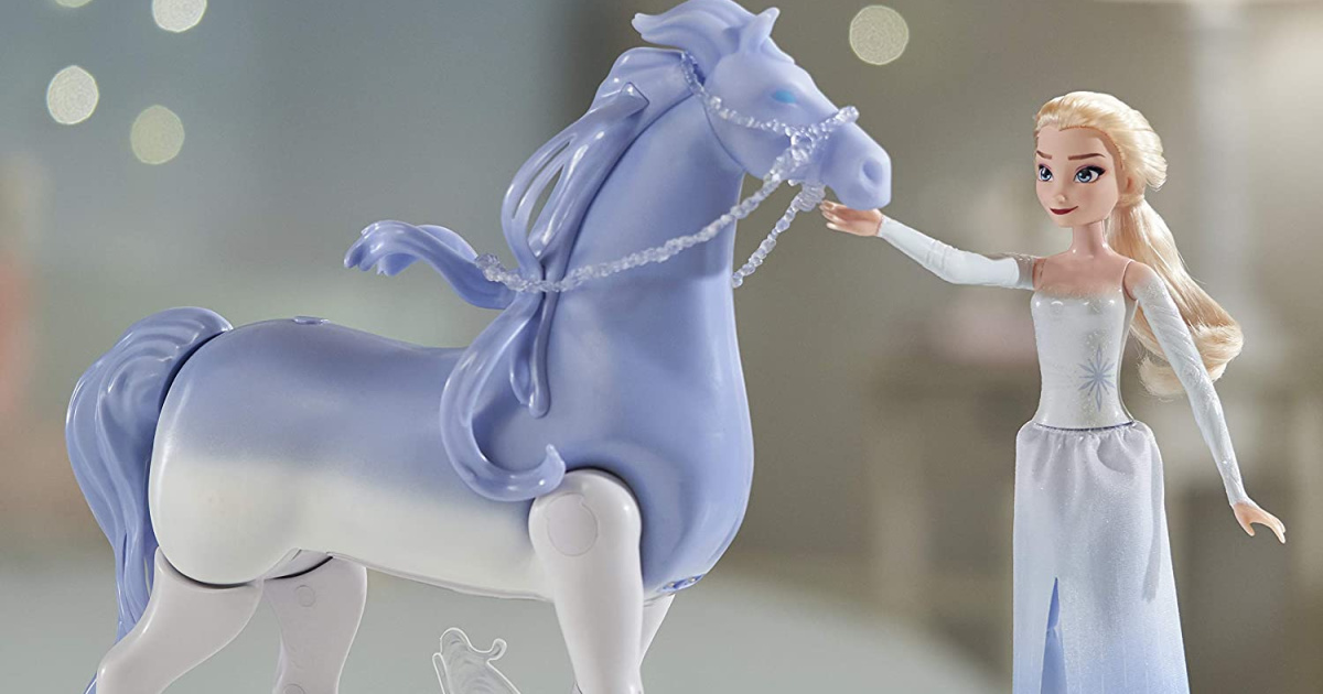 Frozen 2 Themed Water Nokk Ride-On Toy Horse With Rechargeable Battery For Kids 
