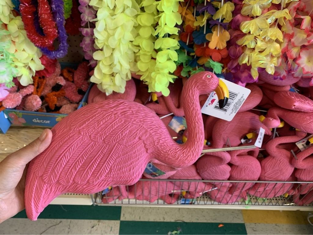 plastic pink flamingo