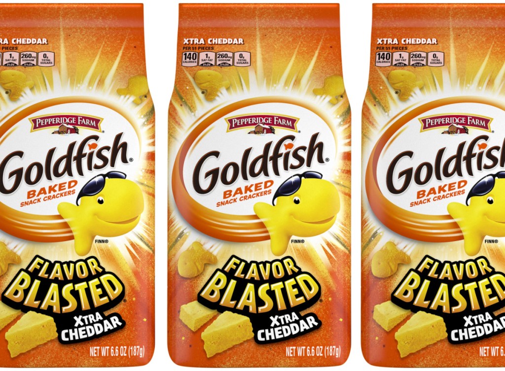 goldfish flavor blasted bags