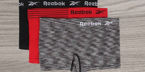 Reebok Women’s Seamless Boyshort Underwear 3-Pack Only $9.99 (Regularly $22)