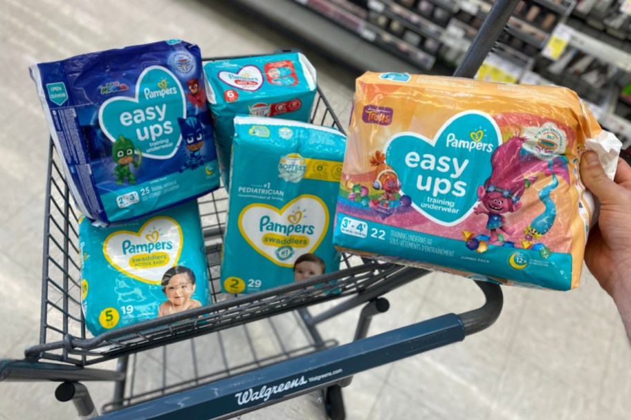 pampers easy ups in cart