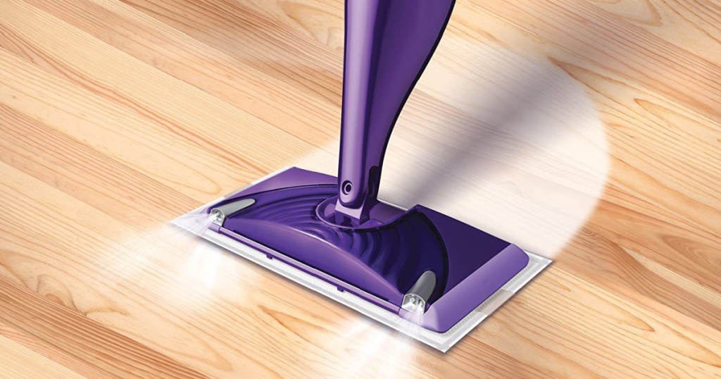 swiffer wet jet mopping floor