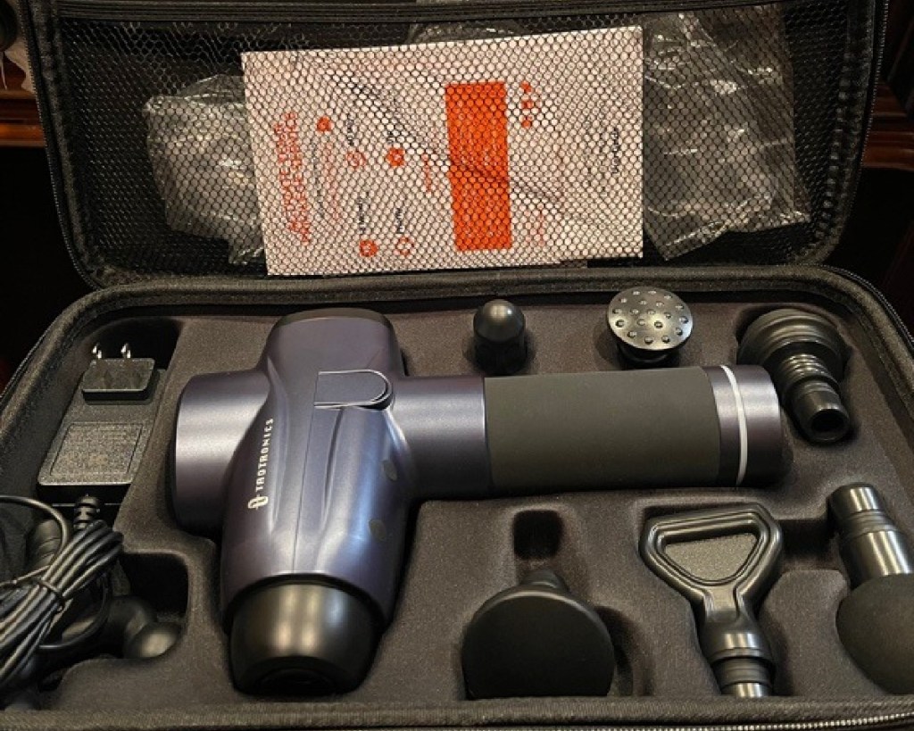 taotronics massage gun in case